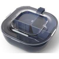 Die transparente Bento-Box made in france - MB Gourmet M Deep Denim