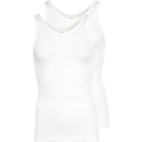 HUBER Trägershirt - Unterhemd  2-er Pkg. weiss | XXL