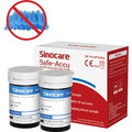[50pcs] bandelettes de test de glycémie Sinocare sans lancettes