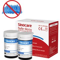 [50pcs] bandelettes de test de glycémie Sinocare sans lancettes