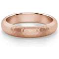 Alianza Martillada Comfort 4 MM Oro Rosa 585 (14K)