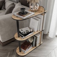 Kaiteki Wooden Side Table in Oak and Black