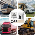 12V Rooftop Air Conditioner 6000 BTU Cooling Heating for RV Truck Bus with PP Alloy Body Low 40db Noise