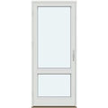 Terrassedøre | 1 ramme med 1 vandret glasdelende sprosse