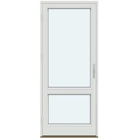 Terrassedøre | 1 ramme med 1 vandret glasdelende sprosse