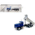 Mack Dump Truck Blue 1/87 (HO) Plastic Model Car by Promotex