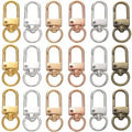 10pcs/pack Rotating Dog Buckle Snap Lobster Clasps Hooks for DIY Jewelry Making Keychain Bag Clasp Accessories Supplies