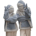 Fleece-Lined Shark Hoodie for Kids - Unisex, Fun Design, 6 Sizes (UK6-16) | Wowcher