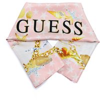 "ostatnie pary" Damska jedwabna chusta różowa GUESS AW8779 SIL90