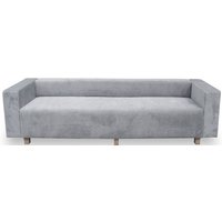 Casa Padrino Luxus Wohnzimmer Samt Sofa 260 x 75 x H. 70 cm - Verschiedene Farben - WohnzimmermÃ¶bel