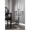 Casa Padrino Designer Kerzenhalter aus poliertem Aluminium Silber Shine Classic 5-armig HÃ¶he 80 cm - KerzenstÃ¤nder