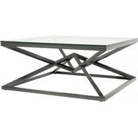 Casa Padrino Luxus Couchtisch Edelstahl Bronze Finish 100 x 100 x H. 45 cm - Wohnzimmer Tisch MÃ¶bel