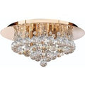 Searchlight 3404-4GO Hanna 4 Light Flush Ceiling Crystal Light