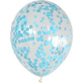 Blauwe Confetti Ballonnen (10 stuks / 46 CM)