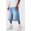 Pantalón Tall Vaquero Azul Claro Con Detalle De Carpintero, Azul
