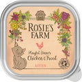 Rosie's Farm Kitten 16 x 100 g - mačići: piletina i pastrva