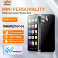 SERVO 16MAX 4G LTE Mini Smartphone Android OS 4GB+128GB Play Store WiFi Power Bank Face Unlock OTG 2 SIM 4.0" Small Smart Phones
