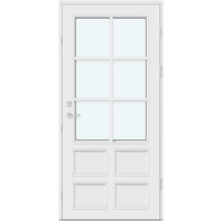 Yderdøre | 2 vandrette, 1 lodret sprosse, 4 paneler