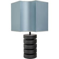 Casa Padrino Luxus Tischlampe Mattschwarz / TÃ¼rkis 55 x H. 78 cm - Luxus QualitÃ¤t