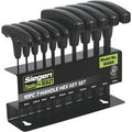 Siegen 10 Piece T Handle Hexagon Allen Key Set Metric