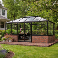 Elegant Pyramid Greenhouse for Wall Base | Pyramid Greenhouse for Wall Bases