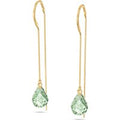 Green Amethyst Joanne Dimensional Earrings in 9ct Gold