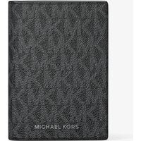 MK Porte-cartes Hudson à deux volets et à logo Signature - Noir - Michael Kors