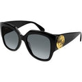Gucci Femme Gucci GG1407S 001 Lunettes de soleil Acétate Noir Gris Carré Normale Ombré