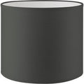 Lampenkap Bling - Antraciet - cilinder - 20/20/17cm - van stof - Moderne stoffen Lampenkap voor E27 lamphouder - RoHS getest - voor wandlamp, tafellamp en hanglamp