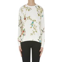 Flower print pullover