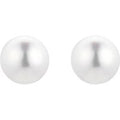 18ct Yellow Gold 5-5.5mm Akoya Pearl Stud Earrings
