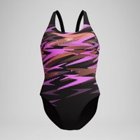 Maillot de bain Femme HyperBoom Placement sarcelle noir/corail