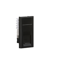 KnightsBridge UTP CAT5E RJ45 Outlet Module 25 x 50mm - Black