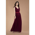 TFNC Kily Burgundy Maxi Dress