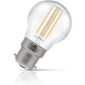 Crompton Golfball LED Light Bulb B22 4.2W (40W Eqv) Dim Warm White Clear Filament Round Bayonet