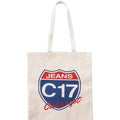 C17 Jeans Crest Tote Bag - Natural One Size