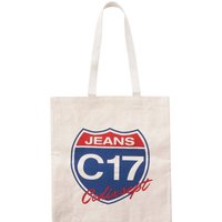 C17 Jeans Crest Tote Bag - Natural One Size