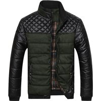 Men's Clothing 2023 Winter New Men's Cotton Jacket Plus Velvet Thickening Fit Stand Collar Youth Cotton Jacket Men