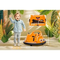 PRICE DROP! 12V Kids' Angry Bird Licensed Orange Bumper Car w/ Joysticks | Wowcher
