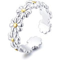Adjustable Daisy Eternity Ring