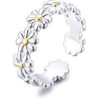 Adjustable Daisy Eternity Ring