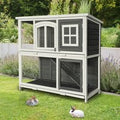 Home Deluxe Houten konijnenhok MINO – 122 x 108 cm