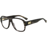 Dsquared2 Herren Dsquared2 D2 0125 2W8 Optische Fassungen Acetat Grauhorn  Quadratisch