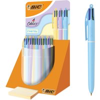 4-Kleuren balpen Bic pastel assorti display à 30 stuks