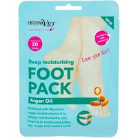 Derma V10 Exfoliating Foot Mask Packs - Vitamin E, Hydrating & Exfoliating Treatment for Dry Feet & Cracked Heels | Wowcher