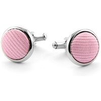 Boutons de Manchette en Soie F03 Rose