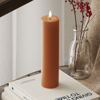 LED Bougie pilier Ø 5 x 20 cm Orange