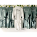 Bridesmaid Robes Bride Gift Bride Robe Bridesmaid Gift Satin Lace Robe Bride Dressing Gown Bridal Party Robes Wedding Robe Perso