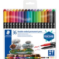 Viltstift Staedtler Design Journey permanent dubbele punt 36 kleuren