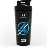 Metalowy shaker z kolekcji Fantastyczna Czwórka Myprotein – czarny